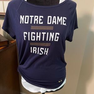 UA Notre Dame loose fit HeatGear shirt